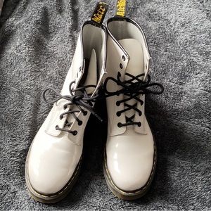 White Dr. Martens Women’s Boots